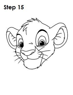 Simba Drawing Easy, How To Draw Simba, Simba Drawing, Roi Lion Simba, Lion King Images, King Drawing, Disney Character Drawings, Lion King Drawings, Easy Disney Drawings