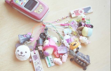 Charms J Names, Phone Charms, Flip Phones, Cute Keychain, Cute Little Things, Rilakkuma, Cute Charms, Phone Charm, Bits And Bobs