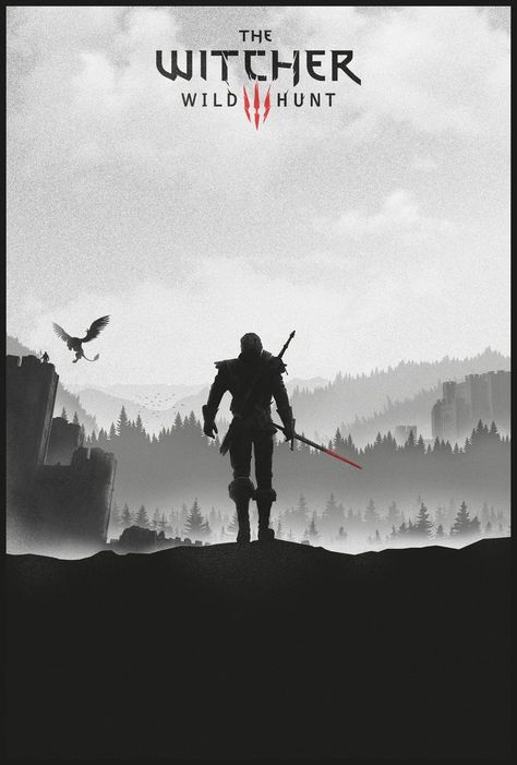 Witcher 3 Art, Witcher Wild Hunt, Witcher Wallpaper, The Witcher Wild Hunt, The Witcher Game, The Witcher Geralt, Witcher Art, Hunting Art, Video Game Posters