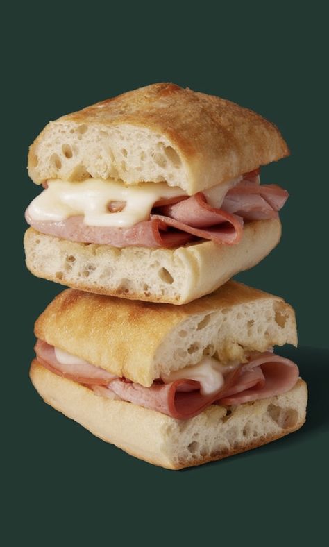 Starbucks Ham and Swiss Panini Ham And Swiss Panini, Starbucks Panini, Healthy Panini, Starbucks Lunch, Starbucks Sandwiches, Delicious Discoveries, Starbucks Breakfast, Cheese Panini, Ham And Swiss