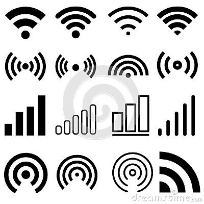 signal-set-vector-icons-radio-signals-waves-light-rays-radar-wifi-antenna-satellite-signal-symbols-wireless-technologys-vector-illustration-web-sites-mobile Radio Waves Illustration, Wave Illustration, Waves Vector, Sigil Magic, Radio Wave, Interior Design Photos, Wifi Antenna, Light Rays, Standard Wallpaper