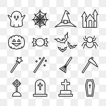 happy halloween,halloween,black,line,line art,icons,symbol,art,design,cuffin,cross,bats,spiders,haunted house,hat,candy,trick or treat,october,wand,ghost,pumpkin,broom Halloween Clip Art Black And White, Halloween Clipart Black And White, Body Doodles, Line Art Icons, Drawing Halloween, Drawing Happy, Black Line Art, Halloween Text, Halloween Symbols