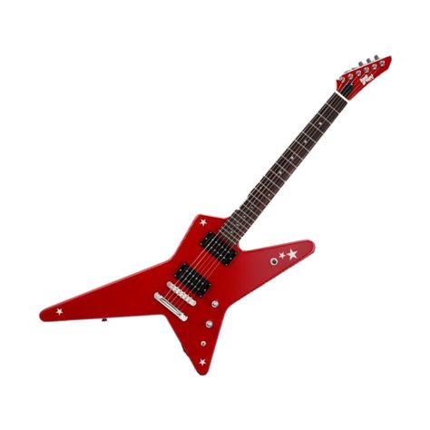 Red Guitar Icon, Random Star Guitar, Star Electric Guitar, Red Guitar Png, Guitar Icon, Eletric Gutair Red, Metal Guitars, Red Bass Guitar, Red Guitar