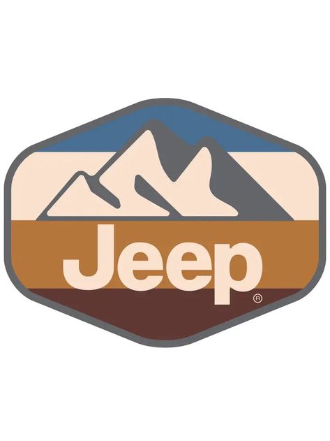 Stand out in the Jeep crowd with our Jeep® Mountain Sticker. Jeep® Mountain Sticker * 4" x 3" * Suitable for indoor or outdoor use Off Road Logo Design, Jeep Quotes, Vinyl Images, Jeep Logo, Jeep Wallpaper, Road Logo, Jeep Stickers, V10 Engine, License Plate Art