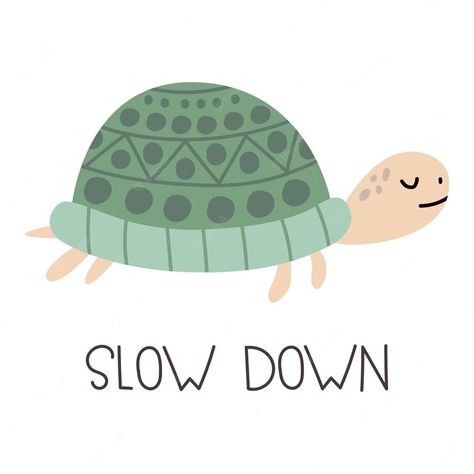 Slow Down Illustration, Cute Turtle Illustration, Slow Illustration, Turtle Illustration, Patterns Illustration, Prints Inspiration, Kids Graphics, Shel Silverstein, Cute Turtle