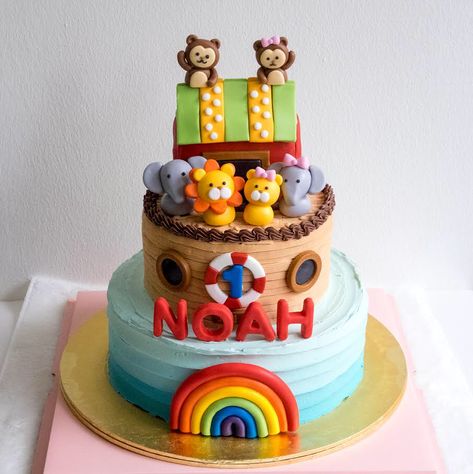 Noah’s Arch Cake, Noah’s Ark Cake Ideas, Noah’s Ark Birthday Cake, Noah Birthday Party, Noah's Ark Cake, Two By Two Birthday Noah's Ark, Noah’s Ark Cake, Noahs Ark Cake, Noahs Ark Party