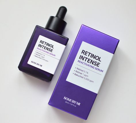 Seoul Shopping, Bougie Closet, Some By Mi Retinol, Retinol Intense, Popular Skin Care Products, Some By Mi, Retinol Serum, Beauty Store, Purple Glass