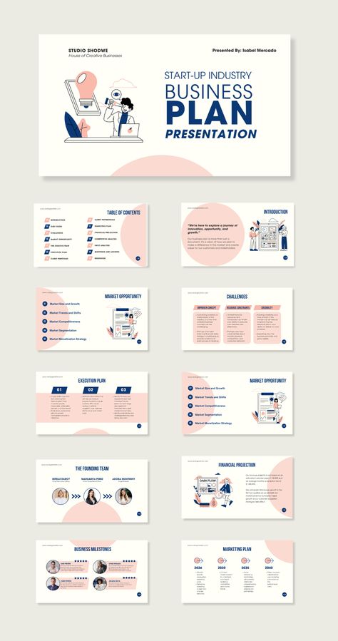 Free Canva Presentation Template - Startup Business Plan Presentation | Business plan presentation, Powerpoint presentation design, Business presentation templates Powerpoint Design Business Presentation, Best Canva Presentation Templates, Canva Presentation Ideas School, Canva Presentation Ideas, Story Presentation, Canva Templates Free, Canva Presentation Template, Branding Book, Free Canva Templates