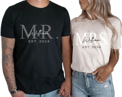 PRICES MAY VARY. Pull On closure Couples Anniversary Shirt Ideas, Hubby And Wifey Shirts, Mr Mrs Shirts, Bride Tee Shirts, Bride And Groom Shirts, Mr And Mrs Shirts, Just Married Shirts, Mrs Shirts, 21st Wedding Anniversary