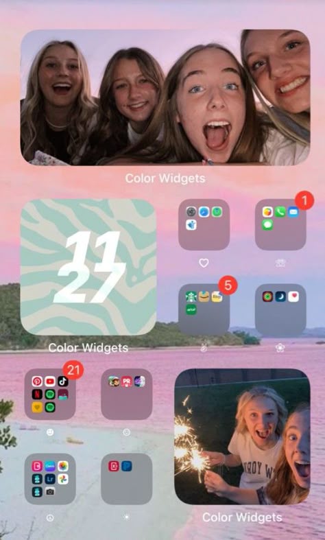 Friend Widget Ideas, Cool Ways To Set Up Your Homescreen, Ios 16 Home Screen Ideas With Friends, Iphone Home Screen Layout 2023, Preppy Lockscreen Ios 16, Preppy Lock Screen Ideas, Athstetic Home Screen Layout, Home Screen Wallpapers Layout, Preppy Home Screen Layout