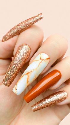 #fall #nails #nail #fallnails2022colortrends #fallnails #earlyfallnails #fallnaildesigns #fall2022nails #simpleautumnnailsshort #fall2022nailtrends #autumnnails2022 #septembernailscolorfall #fallnailcolors2022 #septembernails Fall Acrylic Nails Autumn Coffin, September Nail Designs Fall, Fall Acrylic Nails Ideas, Fall Nail Inspo Coffin, September Nails Color Fall, September Nails Designs, Thanksgiving Nails Design Fall, Kiara Sky, Fall Nail Trends