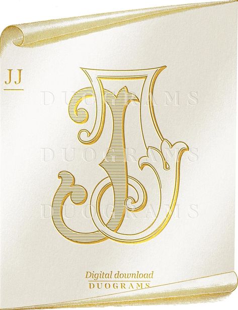 Double J Vintage Wedding Monogram Logo JJ Digital Download - Etsy Jj Monogram, J Monogram, Inc Logo, Conference Logo, Wedding Logo Monogram, Double J, Wedding Monogram, Monogram Wreath, Vintage Monogram