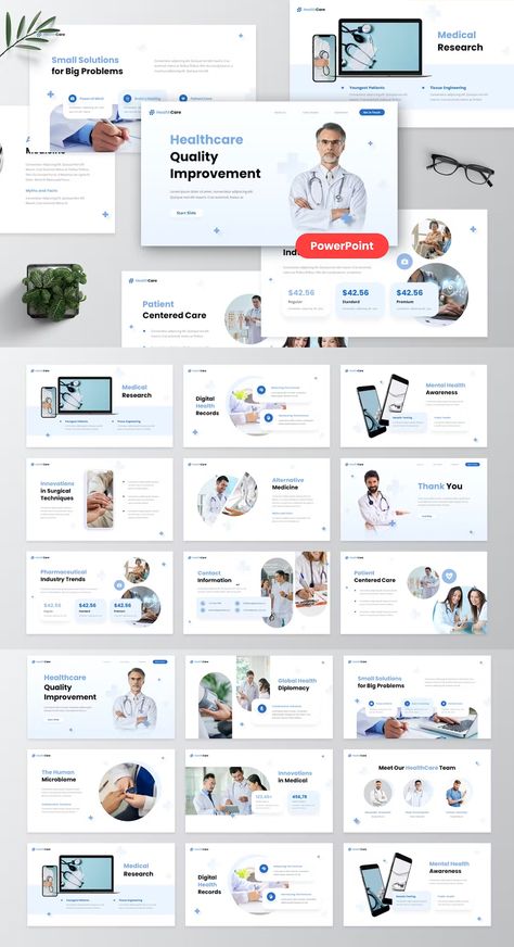 Hospital Presentation Design, Health Presentation Design, Medical Presentation Design, Healthcare Presentation, Storyboard Comic, Medical Powerpoint Templates, Ppt Inspiration, Medical Presentation, Medical Template