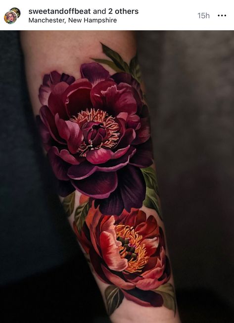 Peony Forearm Tattoo, Tattooed Man, Rare Tattoos, Best Cover Up Tattoos, Mandala Hand Tattoos, Sunflower Tattoo Sleeve, Chose Me, Tasteful Tattoos, Floral Tattoo Sleeve