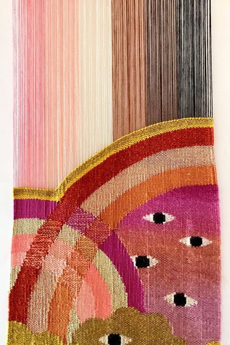 These Contemporary Weavings are Inspired by the (Super) Natural World Contemporary Tapestries, Tapestry Ideas, Contemporary Weaving, Contemporary Textiles, Contemporary Embroidery, Abstract Art Inspiration, Textile Fiber Art, Textile Crafts, Weaving Textiles