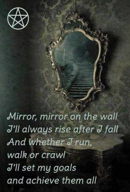 Mirror mirror More Spells For Beginners, Witch Quotes, Wiccan Magic, Magic Spell Book, Magick Spells, Wiccan Spell Book, Witchcraft Spell Books, Witch Spell Book, Witch Spell