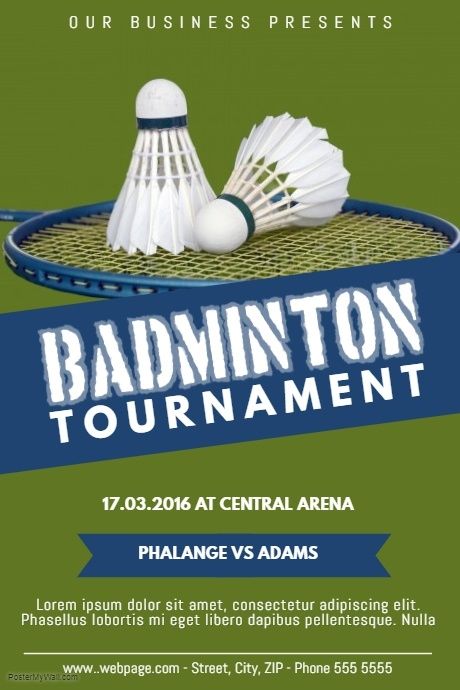 Badminton Tournament Flyer Poster Template | PosterMyWall Badminton Flyer Design, Badminton Tournament Poster Design, Badminton Tournament Poster, Badminton Poster Design, Badminton Poster, Badminton Tournament, Happy Diwali Quotes, Badminton Sport, Sports Posters