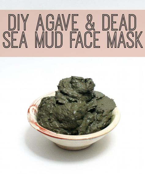 Agave & Dead Sea Mud Detoxifying Face Mask Recipe Baking Soda Body Scrub, Avocado Face Mask Recipe, Beauty Diy Skincare, Detoxifying Face Mask, Mud Face Mask, Dead Sea Mud Mask, Avocado Face Mask, Dead Sea Mud, Face Mask Recipe