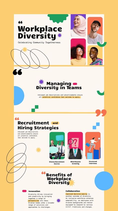 Celebrate diversity with our vibrant and inclusive designs that make a statement. Start creating impactful presentations today at rawpixel.com. Education Banner, Presentation Deck, Celebrate Diversity, Presentation Layout, Self Promo, Presentation Slides Templates, Inclusive Design, Web Layout Design, Web Layout