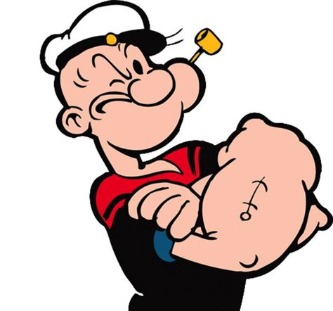 Popayee The Sailor Man, Popeye Tattoo Old School, Popayee Cartoon, Popeye Illustration, Popeye Wallpaper, Popeye Drawing, Popeye Characters, Popeye Tattoo, Saturday Cartoon