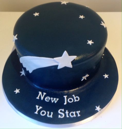 New job. You star. Cake to wish friend good luck for new job. Job Promotion Cake, New Job Cake Ideas, Good Luck For New Job, Promotion Cake Ideas, Promotion Cake, Thank You Cake, Farewell Cake, 22 Birthday, Star Cake