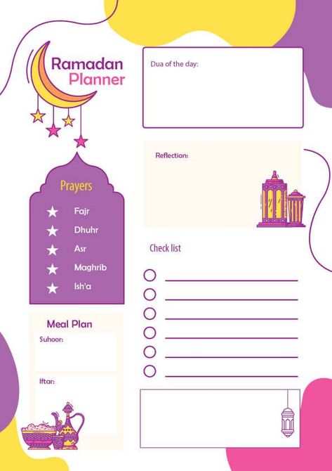 Free Printable Ramadan Calendar For Kids ⋆ belarabyapps | Printable Planner by  Stephen Bryant Islamic Worksheet, Islamic Planner, Ramadan Printables, Planner For Kids, Ramadan Planner, Ramadan Calendar, Muslim Kids Activities, Ramadan Prayer, Calendar For Kids