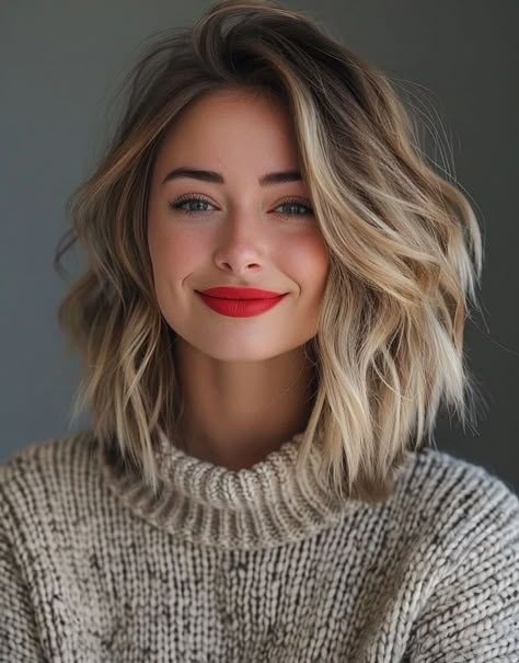 Fall 2024 Haircut Trends, Fall 2024 Blonde Hair Trends, Medium Shag Hairstyles, Shag Hairstyles, Hair Makeover, Penteado Cabelo Curto, Hair Fall, Medium Hair Cuts, Hair Today