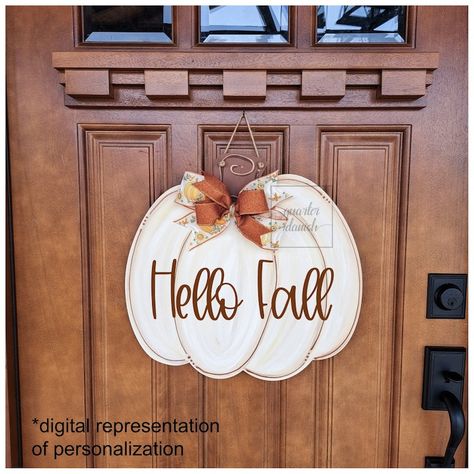 Personalized Pumpkin Patch Sign, Last Name Sign for Front Door, Pumpkin Door Hanger, Pumpkin Door Decor, Fall Door Hanger, Gift for Daughter - Etsy Pumpkin Patch Sign, Sign For Front Door, Fall Door Hanger, Pumpkin Door Hanger, Pumpkin Door, Fall Door Hangers, Last Name Sign, Wood Pumpkins, Fall Door