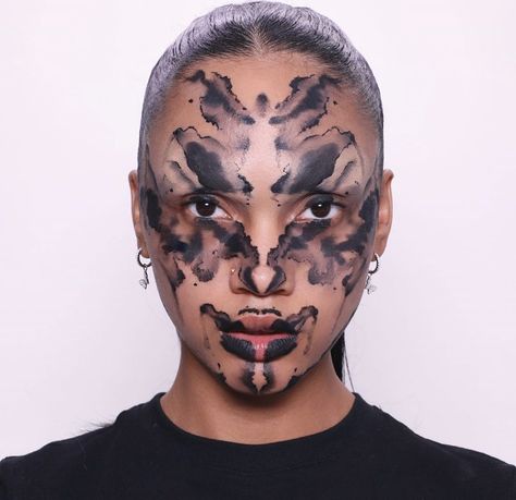 Ink Blot Makeup, Inspi Makeup, Makeup Moodboard, Photographic Makeup, Edgy Looks, Dark Witch, Unique Makeup, October Halloween, Instagram Makeup