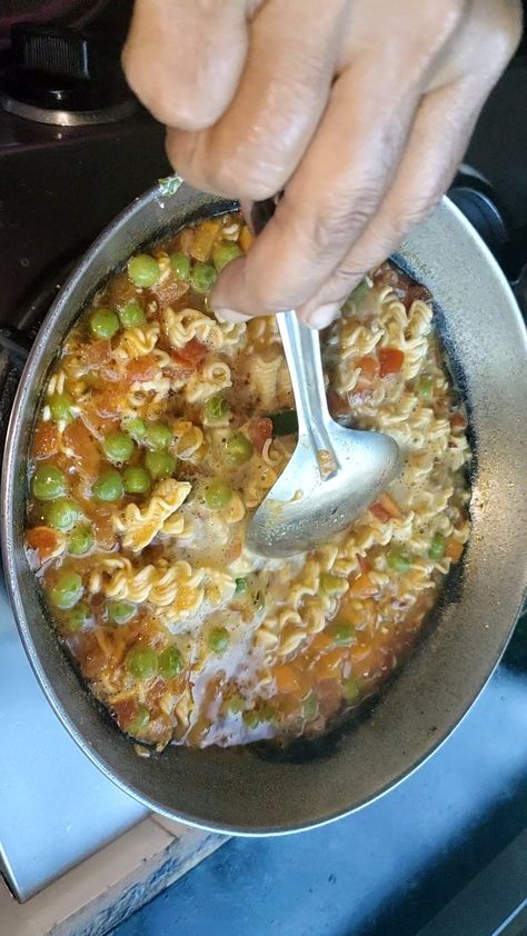 How to make delicious maggi and tasty in Indian style. #delicious Maggi Recipes, Breakfast Snacks, Indian Style, The Creator, Snacks