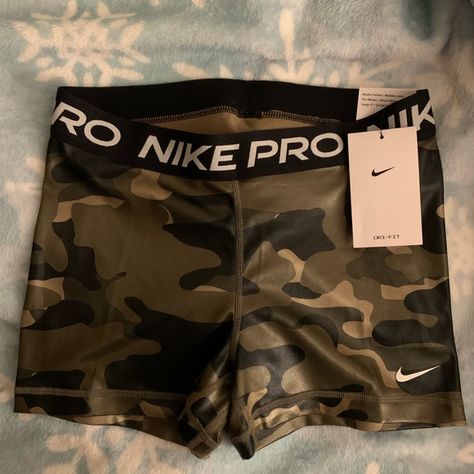 New NIKE Pro shorts S Nike Pro Shorts Women, Nike Pro Spandex Shorts, White Running Shorts, Black Nike Shorts, Nike Pro Spandex, Army Print, Nike Pro Shorts, Nike Athletic Shorts, Running Shorts Women