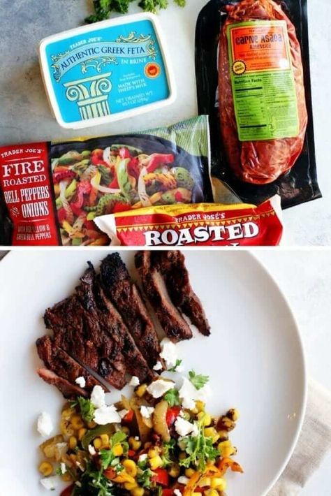 37 Quick And Easy Trader Joe’s Recipes To Make In 30 Minutes Or Less Trader Joes Recipes Dinner, Trader Joes Meal Planning, Trader Joes Recipes Healthy, Trader Joes Food, Joe Recipe, Trader Joes Recipes, Carne Asada, Trader Joe, Trader Joe's