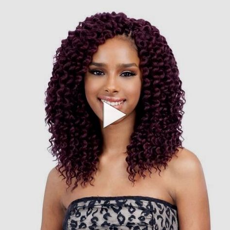 ✓ FreeTress Synthetic Hair Crochet Braids Deep Twist " crochet dress, free crochet patterns, !! Crochet Placemats, Hair Crochet, Crochet Bra, Crochet Braid Styles, Red Yarn, Crochet Flower Tutorial, Ideas Crochet, Crochet Braids, Braid Styles