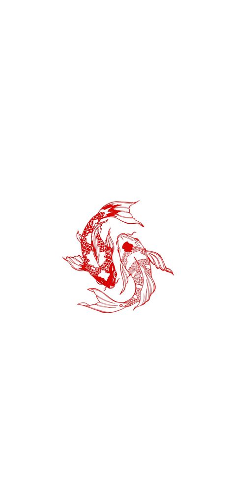 Chinese Themed Tattoos, Asian Fish Tattoo, Black And Red Koi Fish Tattoo, Red Flash Tattoo, Red Koi Tattoo, Tattoo Carpe Koi, Red Ink Tattoos Men, Koi Fish Tattoo Stencil, Red Koi Fish Tattoo