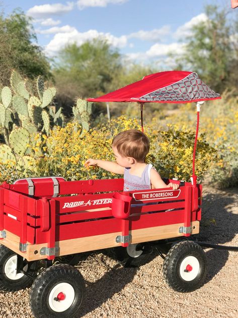 Radio Flyer Wagon Ideas, Custom Radio Flyer Wagon, Wagon Ideas, Radio Flyer Wagon, Eclectic Kids Room, Best Wagons, Best Toddler Gifts, Kids Wagon