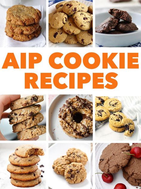 When you first begin the autoimmune protocol diet, it’s easy to think that you’ll never enjoy a cookie ever again. They aren’t typically made with AIP compliant ingredients like wheat, eggs and dairy so it’s an easy assumption. However, AIP Cookie Recipes are available! I’ve gather up over 30 of my favorite recipes in this post and they’re all delicious. Aip Cookies, Autoimmune Diet Recipes, Aip Baking, Aip Diet Recipes, Autoimmune Protocol Diet, Autoimmune Recipes, Autoimmune Paleo Recipes, Aip Paleo Recipes, Aip Desserts