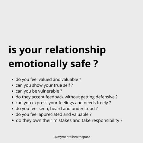 Dr. Susanne Wolf on Instagram: “Are your relationships emotionally safe ?  What aspects are most important for you and what would you like to improve ? — your susanne 🖤…” Emotionally Safe Person, Emotionally Safe Relationship, Safe Relationships, Emotionally Safe, Marriage Advice Quotes, Sweet Love Text, Spiritual People, Practicing Self Love, Relationship Skills