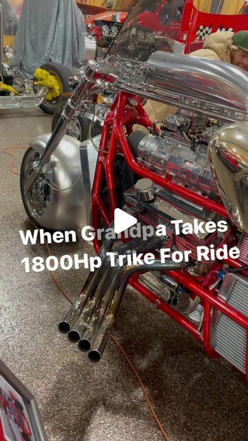 Lawyer Garage on Instagram: "1800 Hp Trike🔥 🔈⬆️⬆️
.
#hotrod #motorcycle #turbo #badass #hotwheels #builtnotbought #sturgis #wild #lawyergarage"