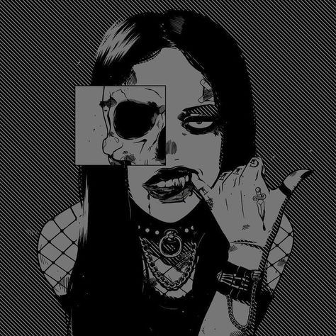 Emo Pics, Xbox Pfp, Jfashion Kawaii, Images Hello Kitty, Dark Art Drawings, Goth Art, Edgy Wallpaper, Punk Grunge, Gothic Anime