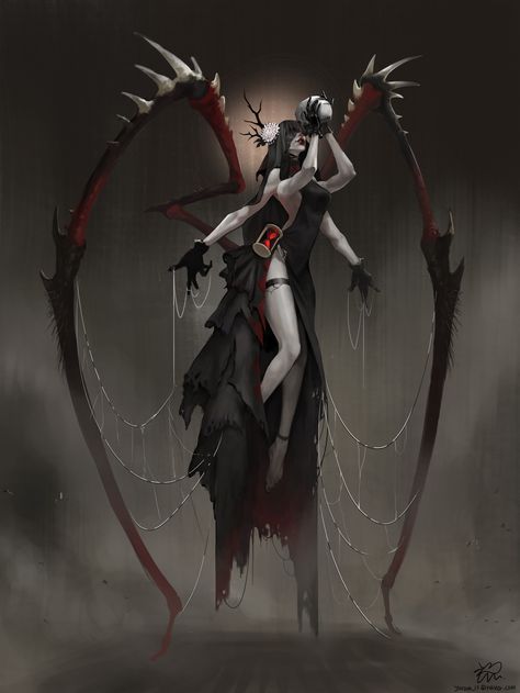 ArtStation - poisonous spider, JE SONG Dark Creatures, 다크 판타지, Monster Concept Art, Demon Art, Fantasy Monster, Creature Concept Art, Arte Fantasy, 판타지 아트, Creature Concept