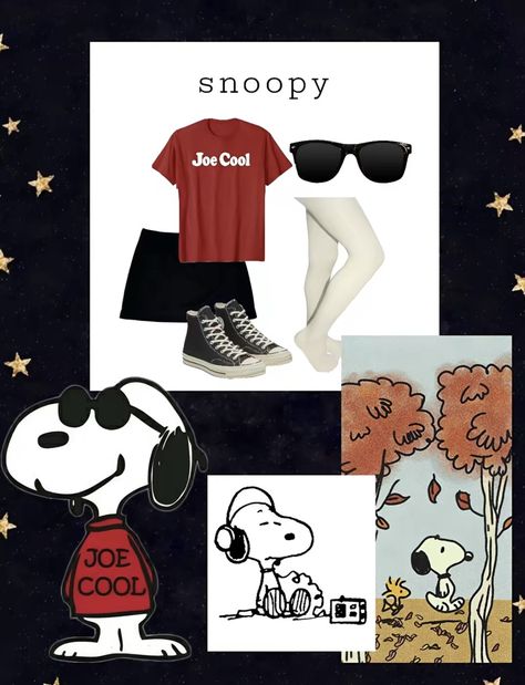 Snoopy Costume, Snoopy Joe Cool, Homemade Halloween Decorations, Snoopy Halloween, Trendy Halloween Costumes, Joe Cool, Homemade Halloween, Halloween Inspo, Trendy Halloween