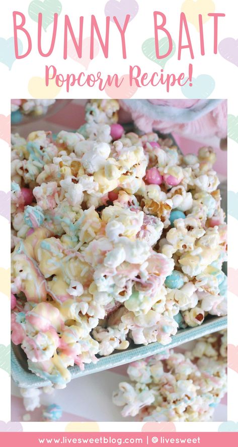 Bunny Bait Recipe, Pastel Sweets, Easter Popcorn, Popcorn Recipes Easy, Bunny Bait, Easter Dishes, Easy Sweets, Easter Snacks, Easter Sweets