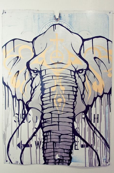 Mascot Logos, Elephant Painting, Graffiti Wall Art, Graffiti Drawing, Elephant Art, Watch Tower, Dope Art, Street Art Graffiti, Mural Art