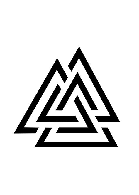 Tesseract Tattoo, Valknut Tattoo Design, 27 Tattoo, Triangle Tattoo Design, Tato Maori, Simple Tattoos For Guys, Lion Head Tattoos, Band Tattoo Designs, Wrist Tattoos For Guys