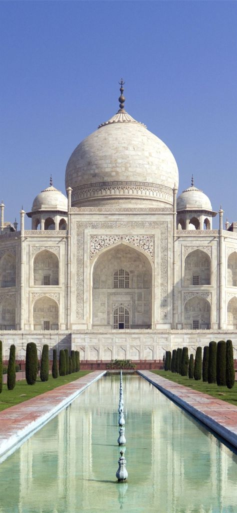 Taj Mahal #TajMahal #100mostbeautifulplacestovisit #Agra #india #iPhone11Wallpaper Taj Mahal Wallpaper Iphone, Religious Architecture, Beauty Wallpaper, Historical Monuments, Holiday Packaging, Beautiful Buildings, Agra, Tour Packages, Unesco World Heritage Site