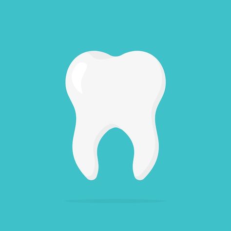 Vector healthy clean white tooth with sh... | Premium Vector #Freepik #vector #teeth #tooth #tooth-cartoon #dental Tooth Vector, Teeth Vector, Teeth Illustration, Tooth Icon, Tooth Cartoon, Dental Photography, Simple Illustration, White Teeth, Healthy Teeth