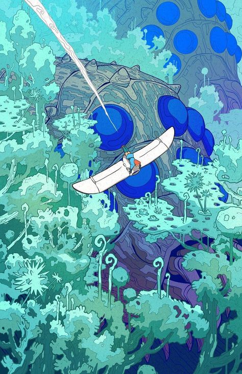 Nausicaa Wallpaper, Ghibli Illustration, Hayao Miyazaki Art, Miyazaki Art, Studio Ghibli Background, Jungle Art, Ghibli Artwork, Studio Ghibli Movies, Japon Illustration