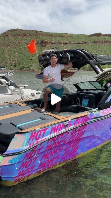 Taylor Calmus on Instagram: "Every boat on the water needs this!
@mcboatcompany 
.
.
.
#boat #boatlife #hack #wakesurf #wakeboarding" Wakeboard Boats, July 10, Wakeboarding, Need This, Boats, Water, On Instagram, Instagram