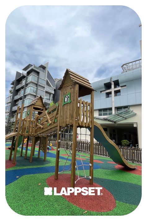 🌳 Exciting news from Singapore from our local channer partner Parklab Pte Ltd! ! 🌍 Introducing Holy Grace Presbyterian Church Playground - Where Fun Meets Sustainability! 🤸‍♂️ Nestled in Singapore, this eco-friendly playground unites play and sustainability for all ages! Check out the post on our website: https://www.lappset.com/en-GB/reference/sustainable-timber-playground-at-a-church-in-singapore #sustainableplayground #singaporeplay #lappset Timber Playground, Church Playground, Park Equipment, Playground Ideas, Sport Park, Presbyterian Church, Exciting News, Singapore, Sustainability