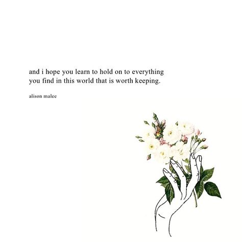 6,002 Likes, 33 Comments - Alison A. Malee (@alison.malee) on Instagram: “worth. keeping. (artist of illustration unknown)” She Is A Wildflower Quote, She’s A Wildflower Quotes, Hold On To Hope, Deserve Love, Flower Quotes, Poem Quotes, Self Love Quotes, Wonderful Words, Poetry Quotes